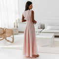 Rosé Belted Wrap Maxi Dress alternate