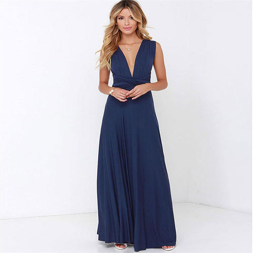 Convertible Wrap Maxi Dress detail