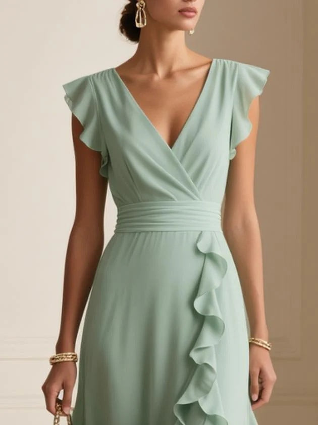 Willow Ruffle V-Neck Maxi Dress alternate
